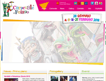 Tablet Screenshot of carnevaledifoiano.it